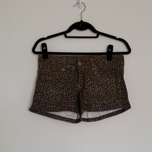 Forever 21 Premium Denim Leopard Print